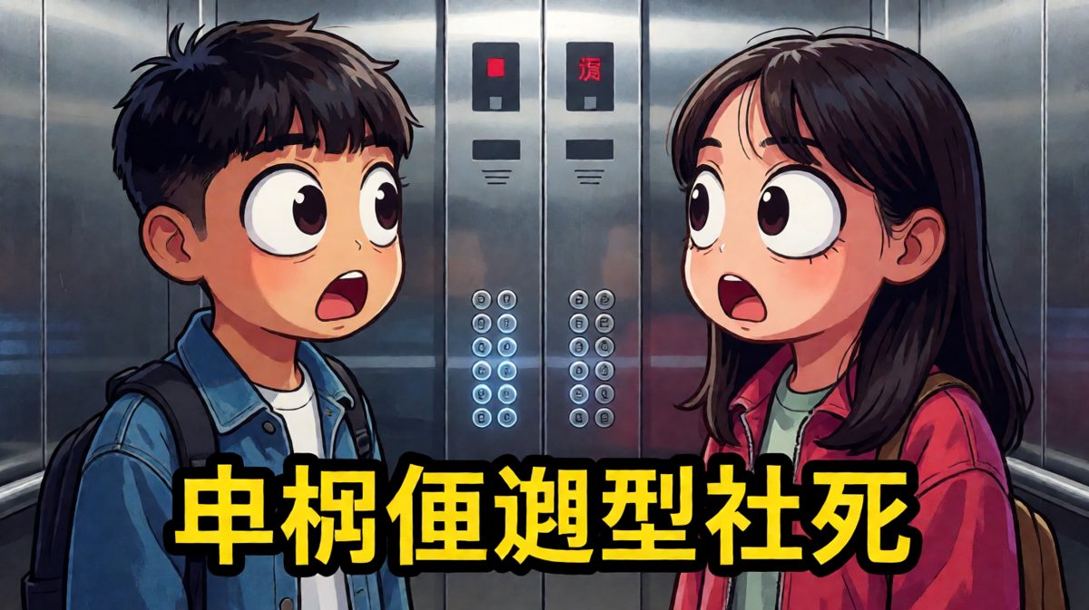 电梯里的冤家路窄，躲无可躲