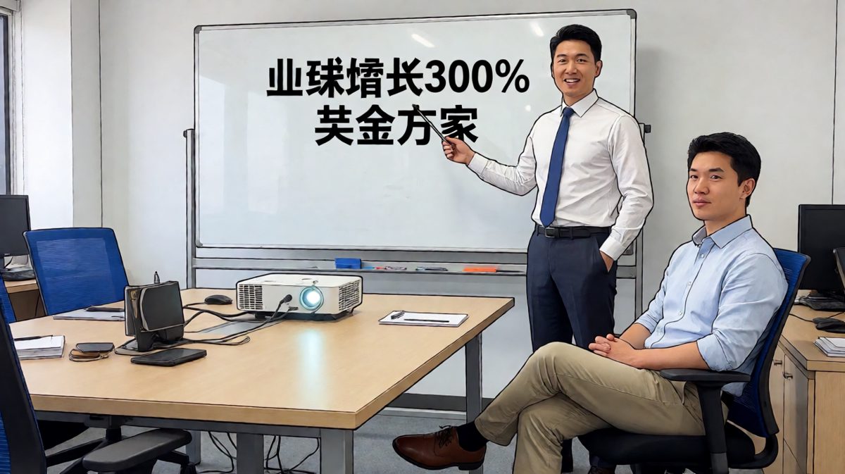 老板：今年业绩好了，大家都有奖！员工：年终奖吗？老板：不，奖你明年继续干。