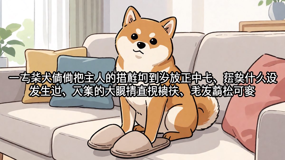 狗：不是我叼的，是拖鞋自己跳上来的。