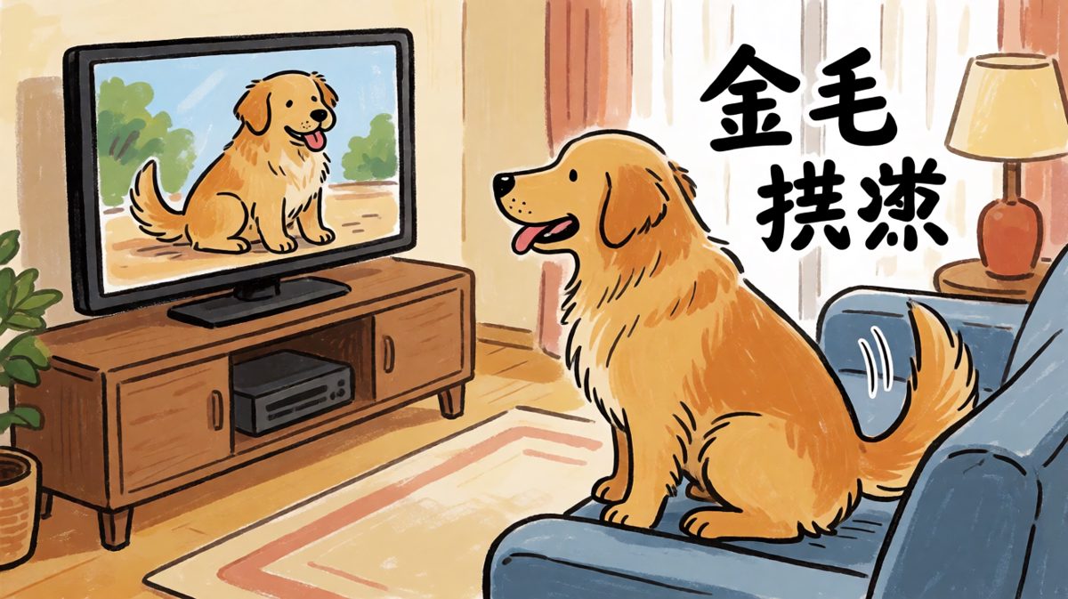 狗：原来电视里那个也是我，那我也太帅了吧！