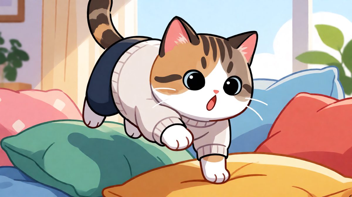 猫：我刚刚什么都没发生，一切尽在掌握。