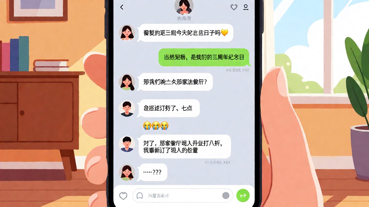纪念日浪漫满分却算错一天，法式餐厅变开业大吉