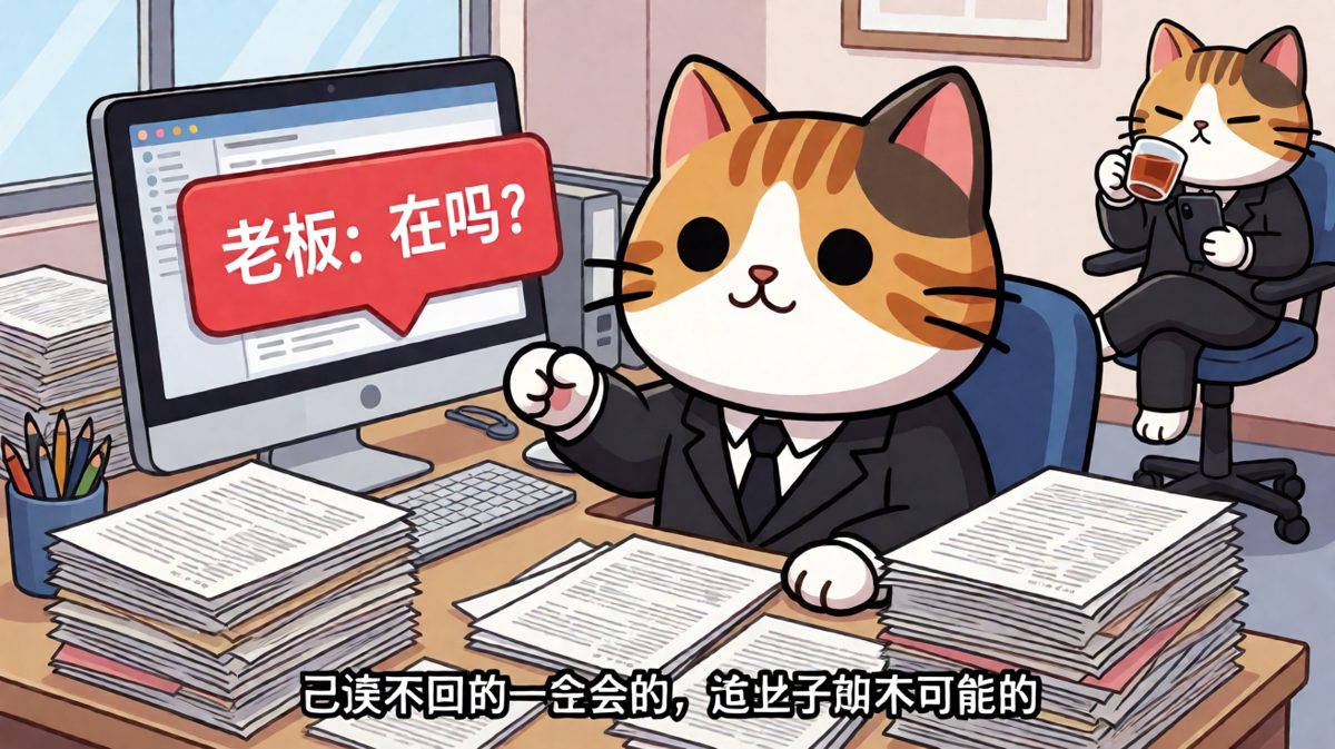 看到老板消息时的内心戏