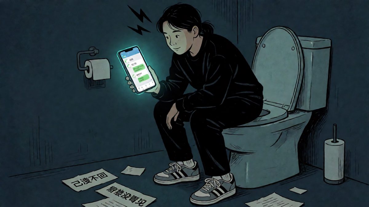 上厕所五分钟，消息已读不回的我才是真正的社死