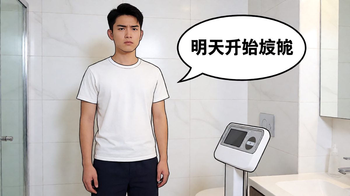 信誓旦旦立下减肥flag