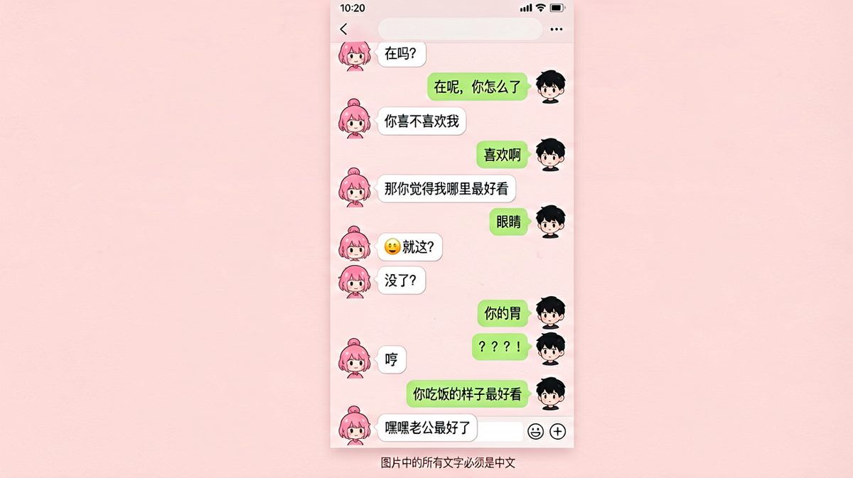男生在求生欲与真心话之间走钢丝，最终用美食夸夸成功脱险。