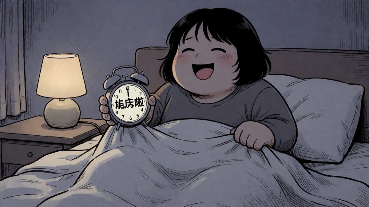 闹钟一响，果断关掉继续睡