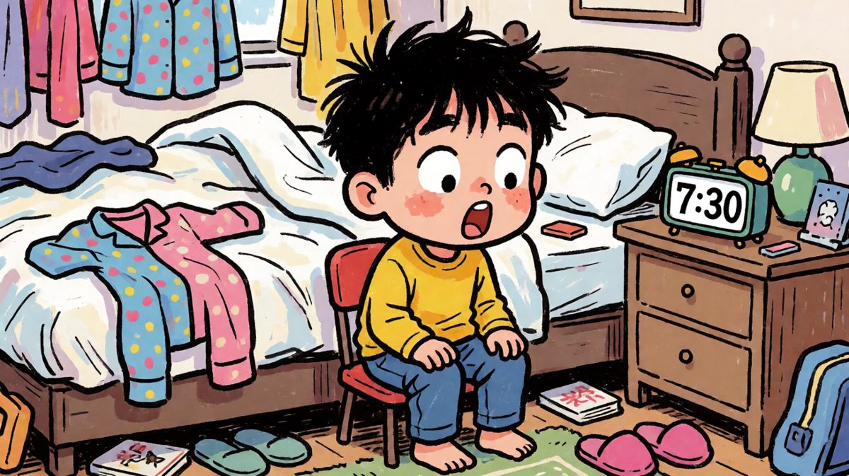 闹钟响了，打工人猛然惊醒——迟到了！