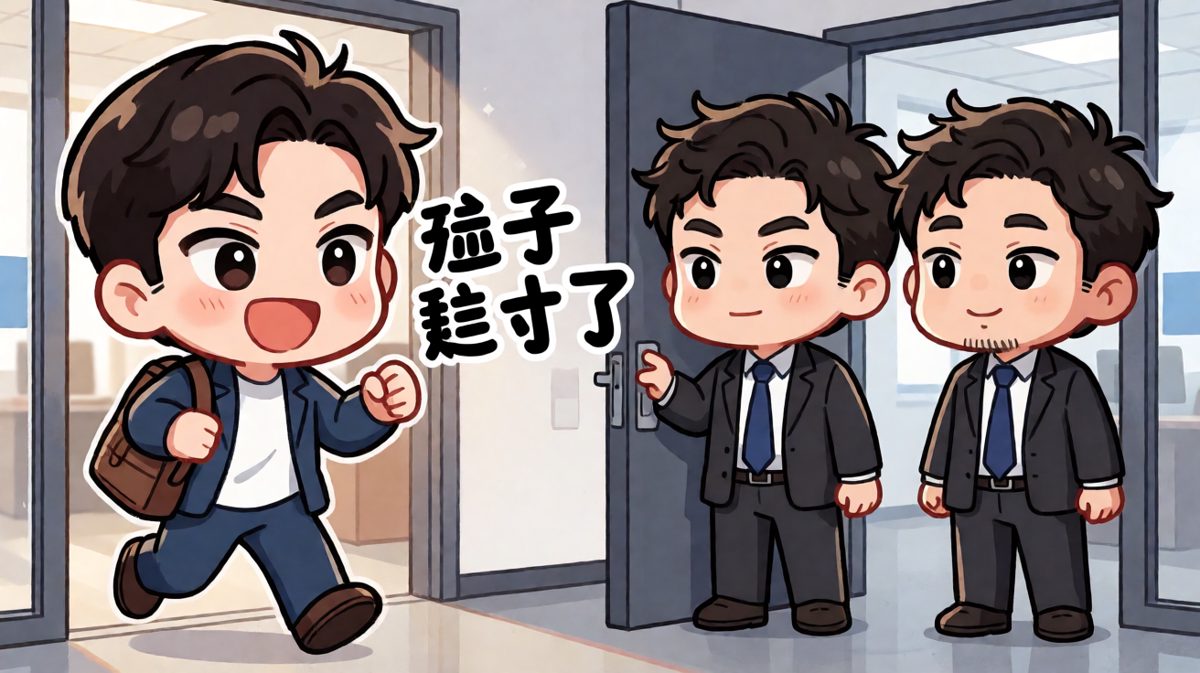 自以为稳赢，结果老板也迟到了……