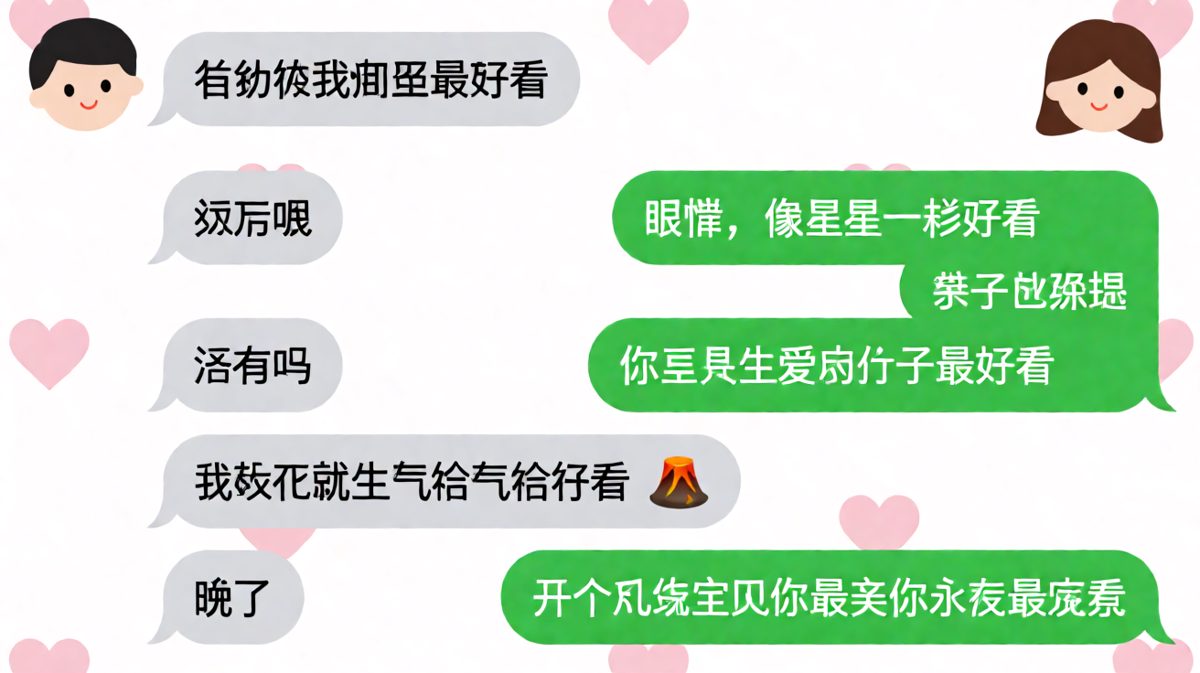 夸了八百遍然后一句「生气最好看」，求生欲拉满