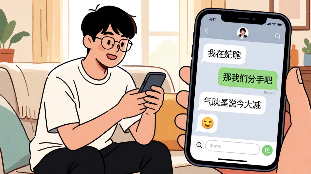 他说在减肥，女生立刻秒懂要分手，结果只是个时间限定版