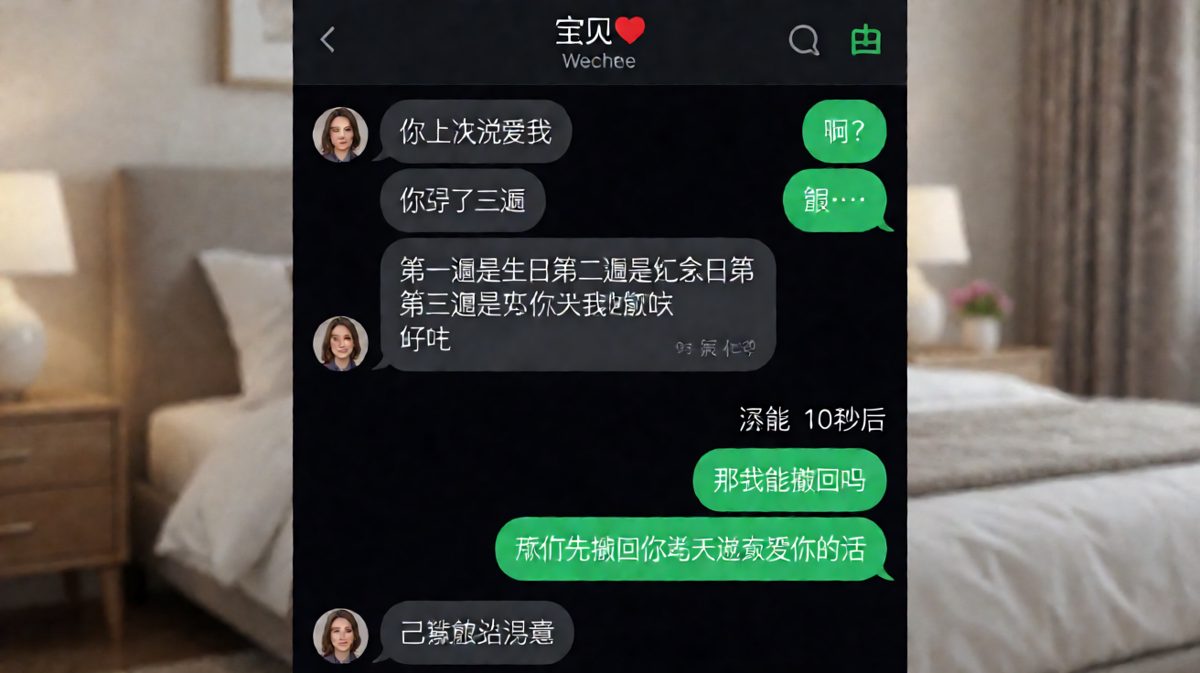 「那我能撤回吗」—— 情侣表白账本引发的惨案