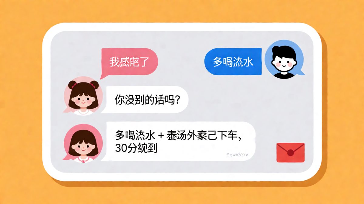 多喝热水之后还有后手，外卖姜汤才是真正的反转