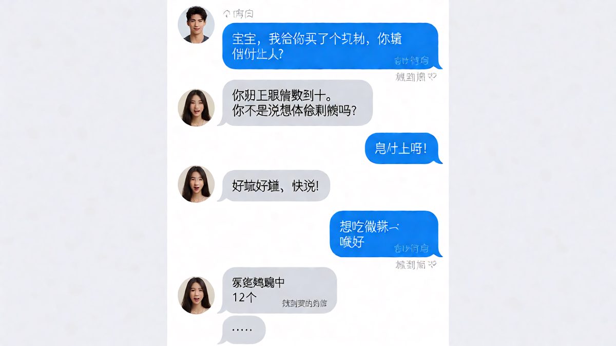 说是惊喜礼物，结果是一份超辣鸡翅，男生的理解能力让人哭笑不得
