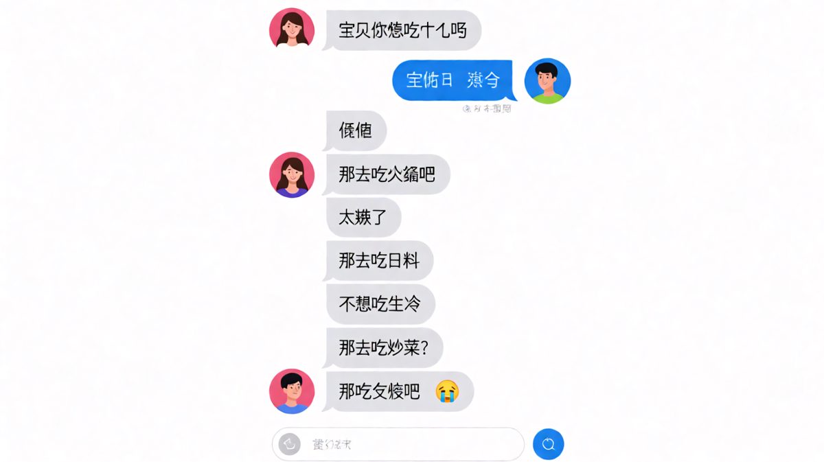 「随便」这两个字，是情侣间最大的谜题。