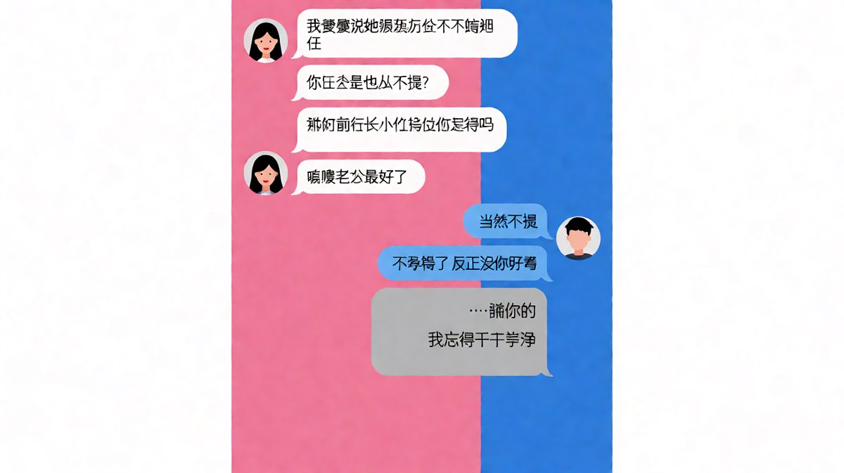 最高级的求生欲，是根本不需要记得前任长什么样。