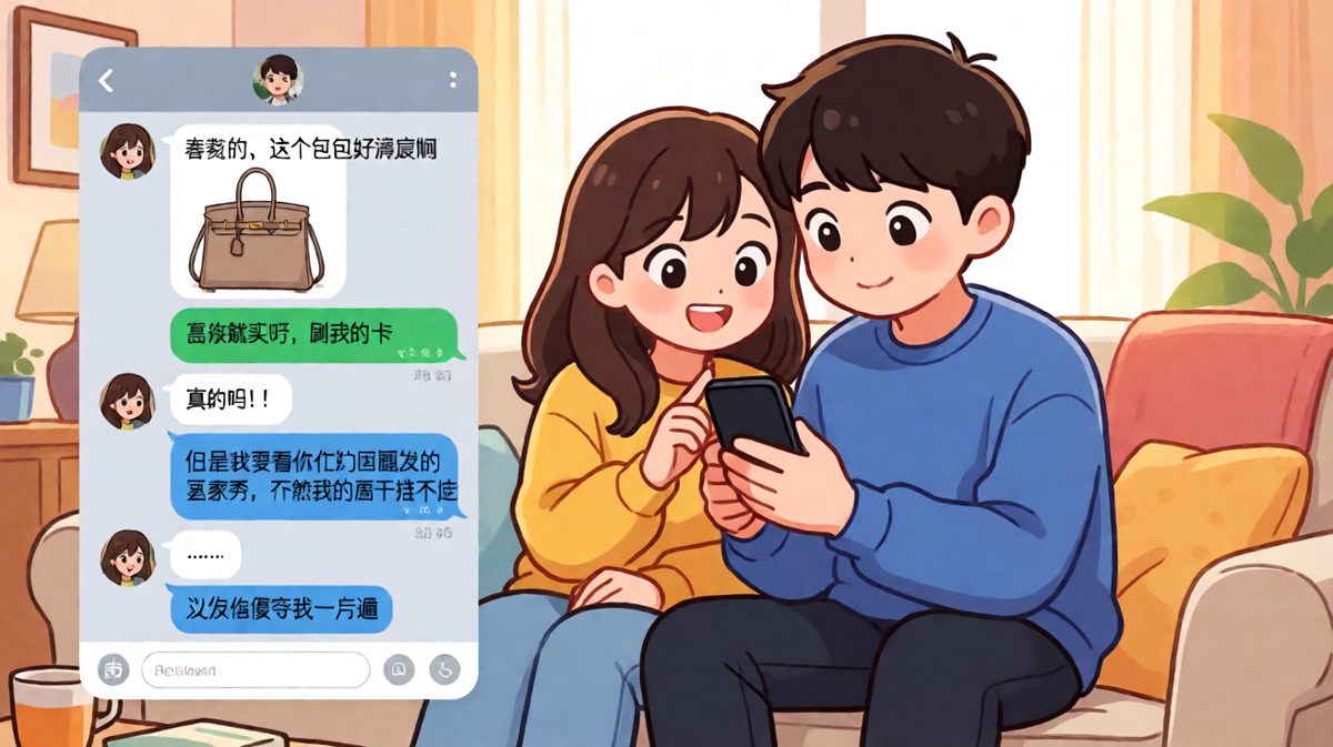 男友大方买单的条件让女生无言以对
