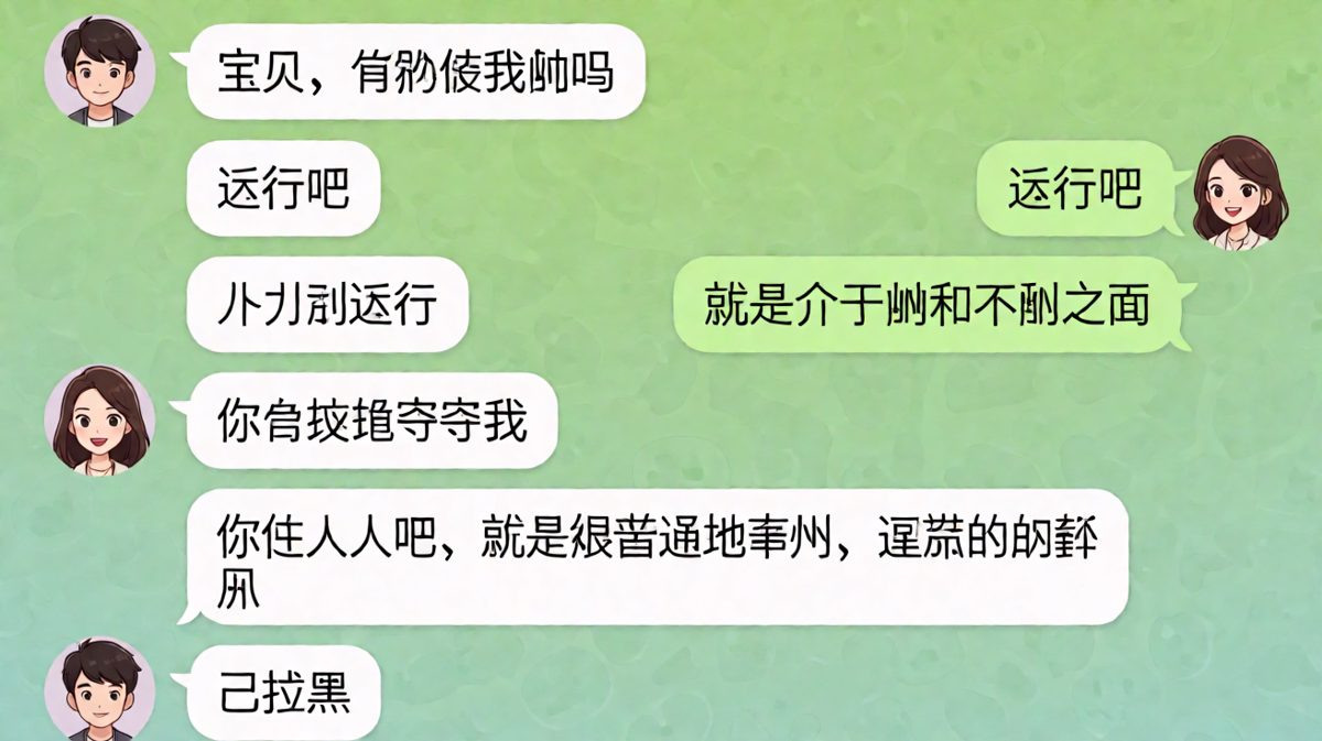 《还行就是不行》——夸人夸到触发拉黑成就。