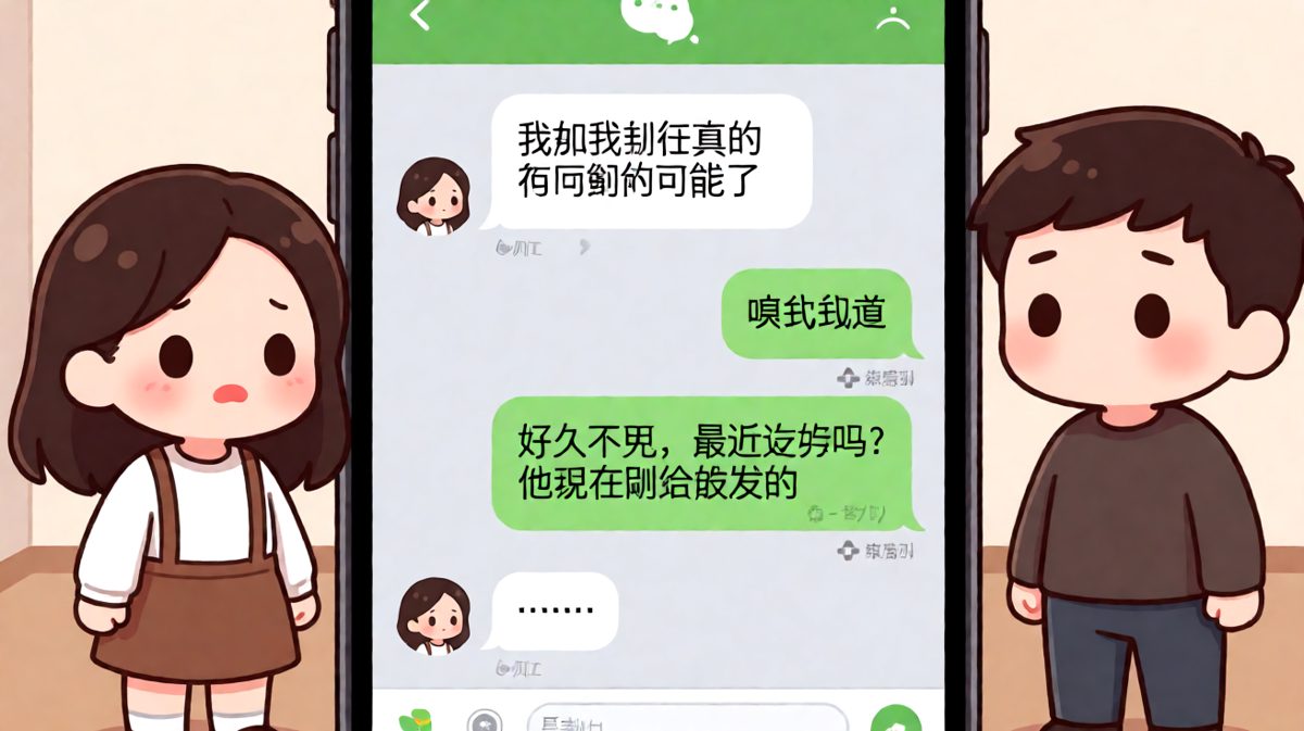 刚说完没可能，前任就敲门了