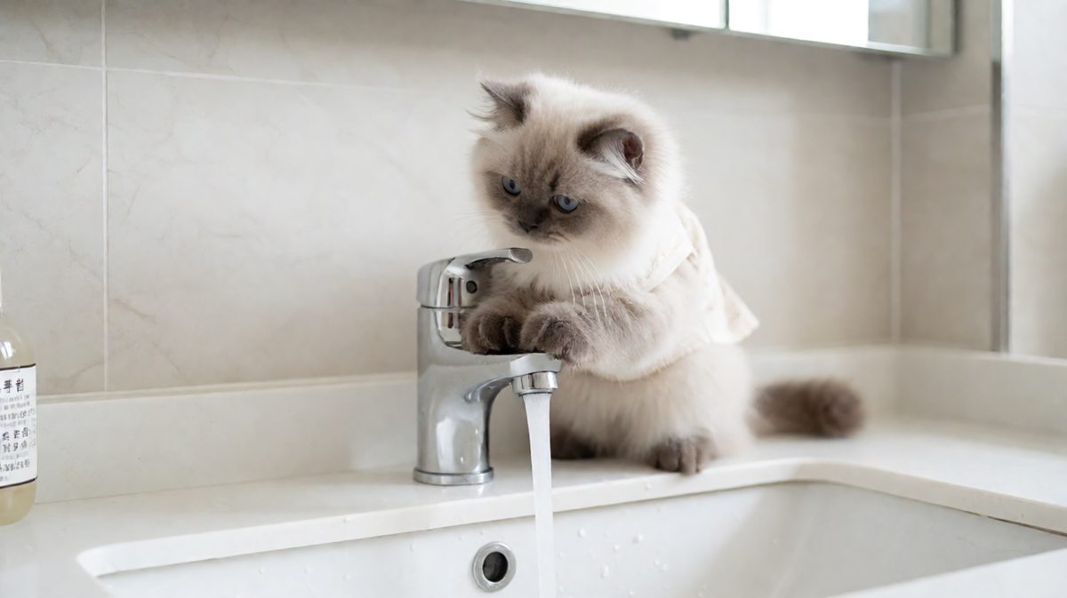 猫：这水凭什么自动停？我的命运我做主