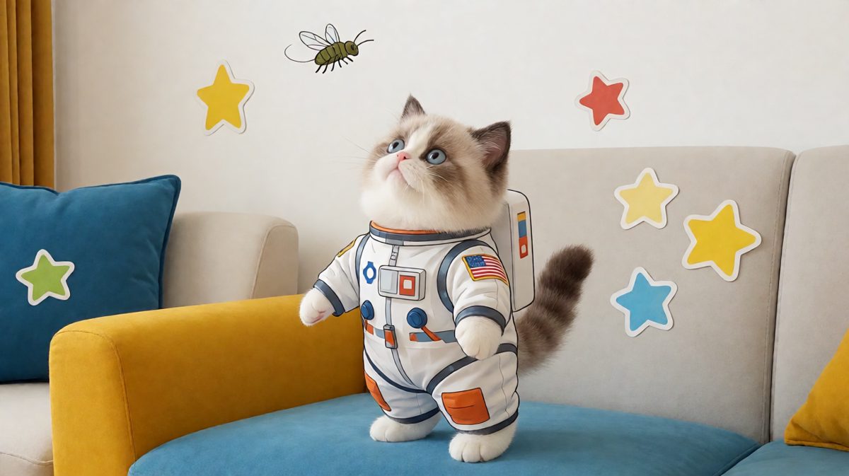 猫：报告指挥部，发现不明飞行生物，请求指示