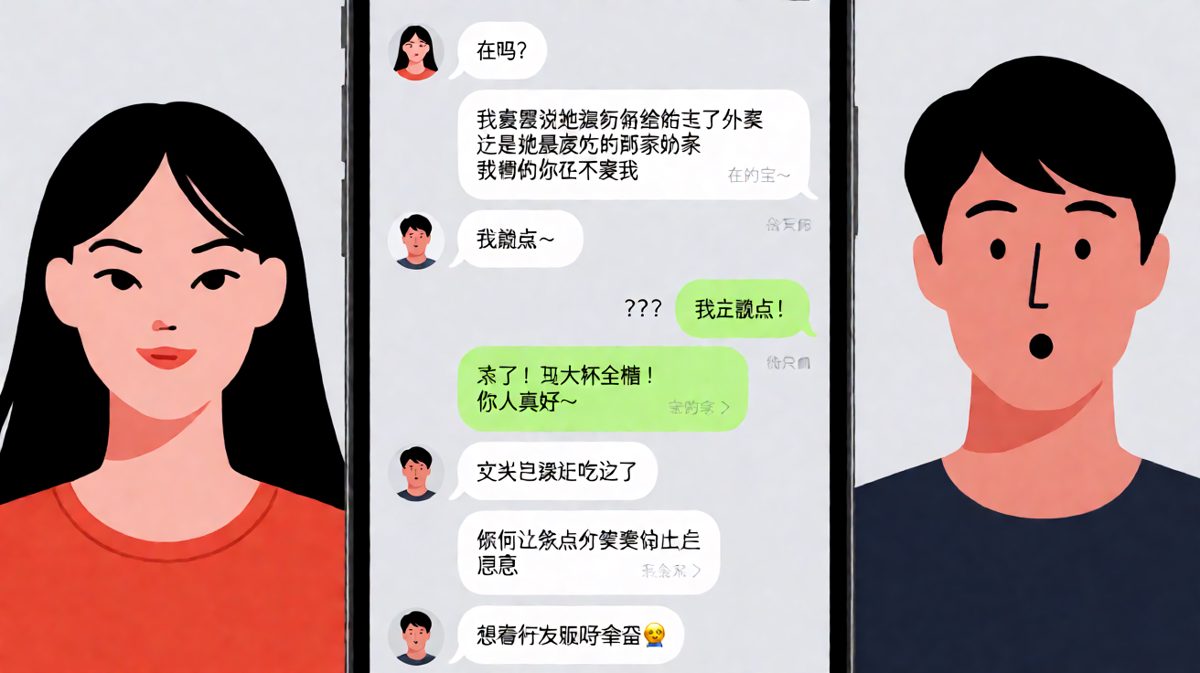 「在吗」之后是一记精准的情感测试，男生虽然翻车却意外通过了考验