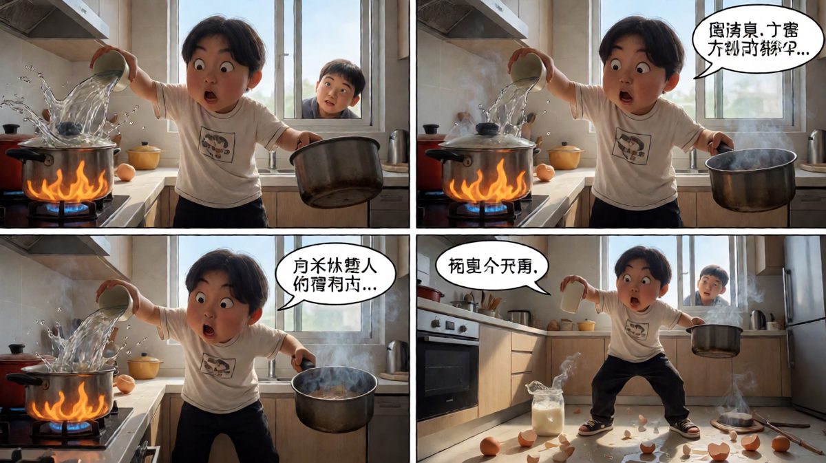 第3格：越描越黑——冷静，我一定能挽回！