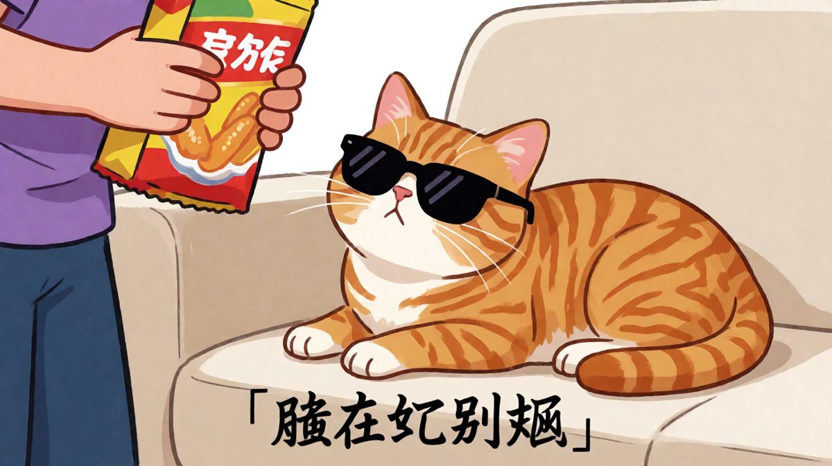 猫咪：只要我戴墨镜，你就叫不到我