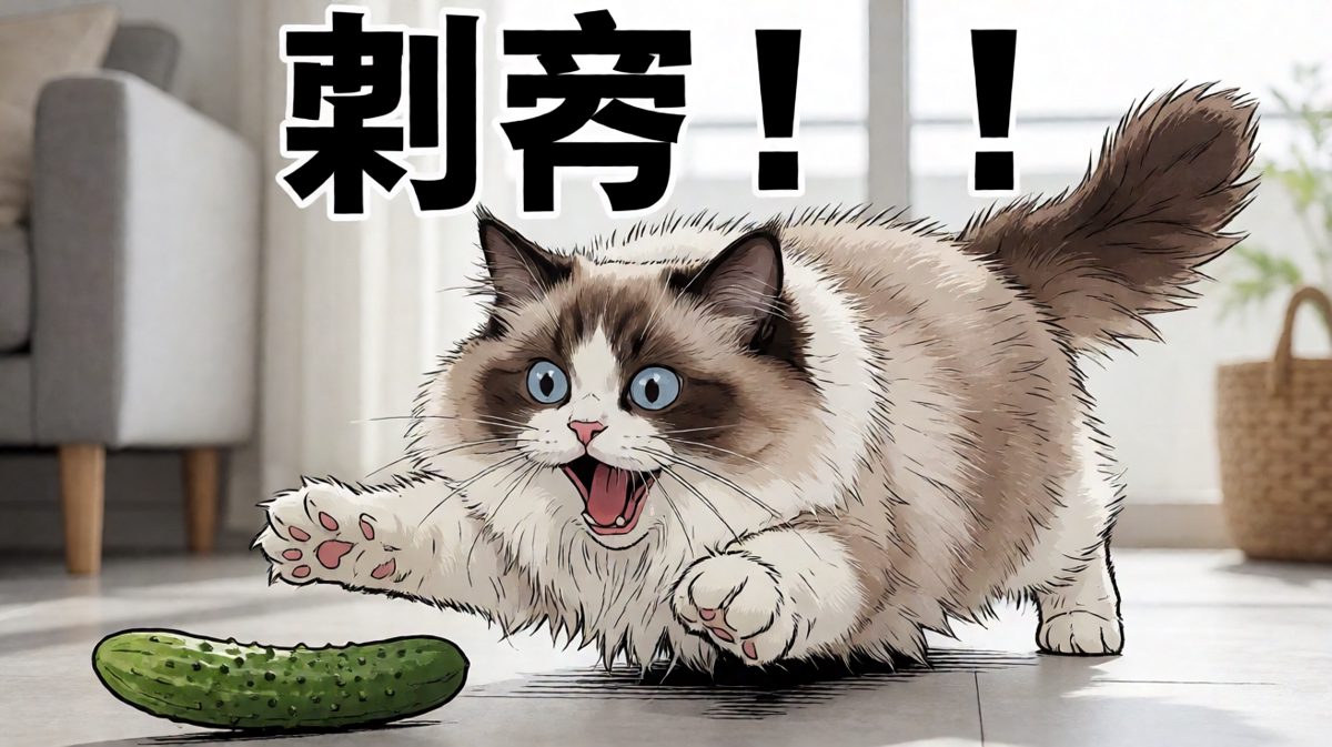 猫咪：我的天敌原来是蔬菜