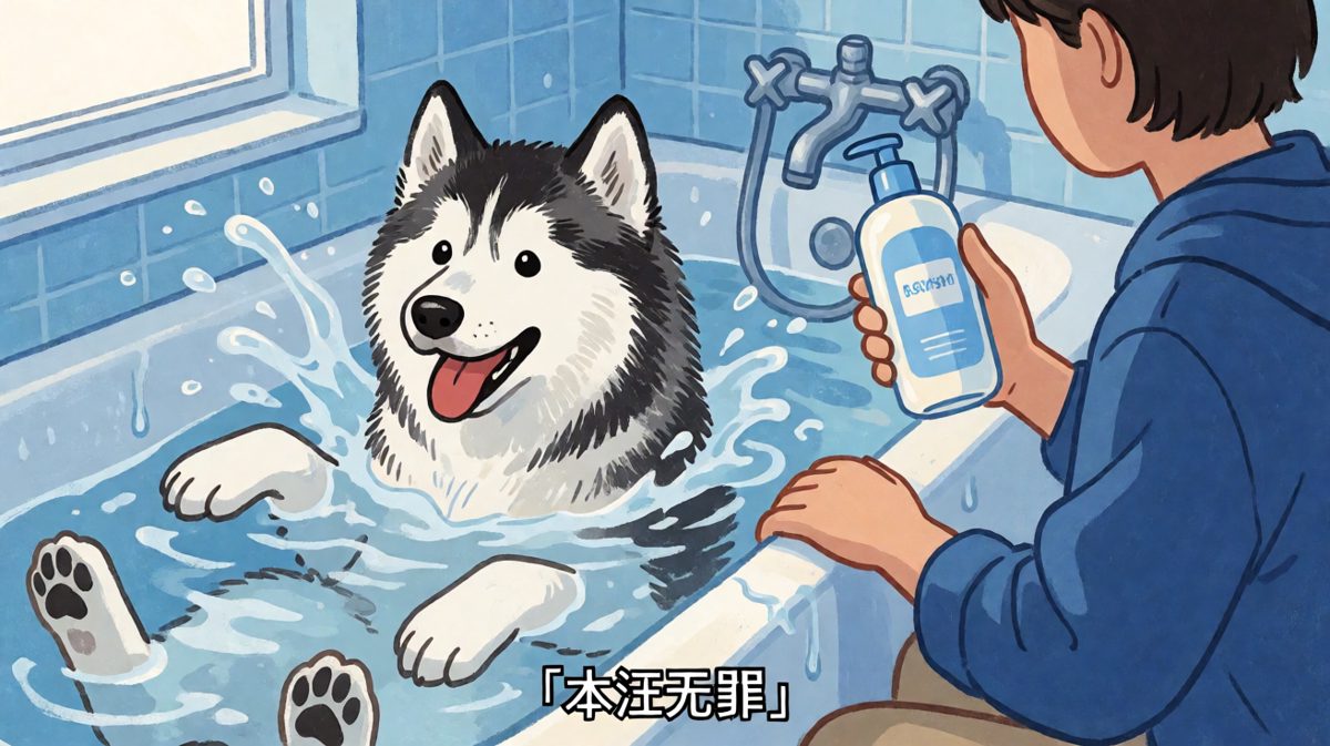 狗狗：洗澡是我的酷刑