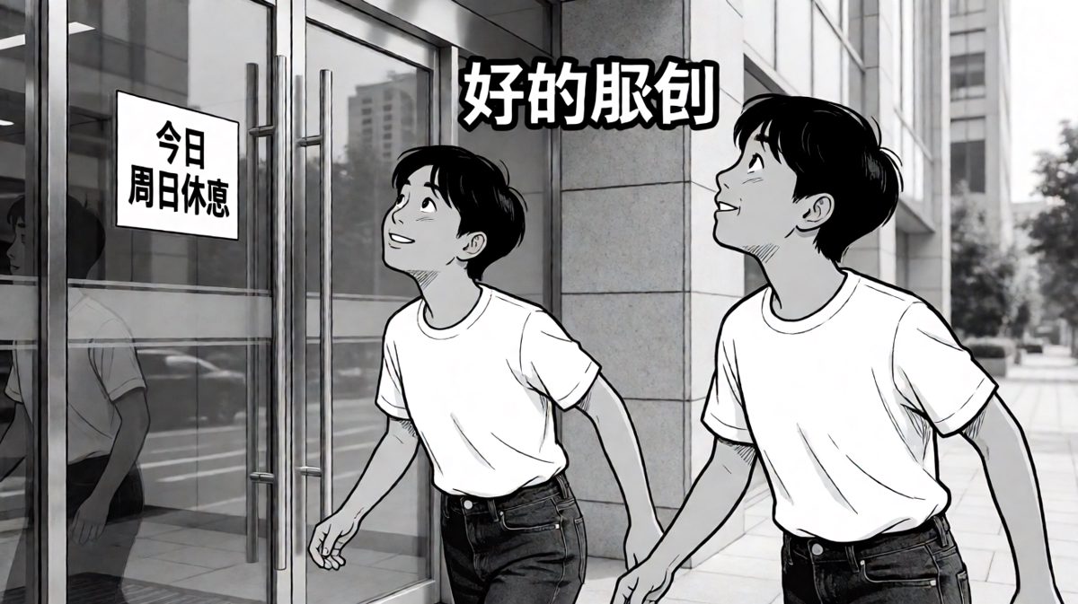 到了公司才发现今天是周日