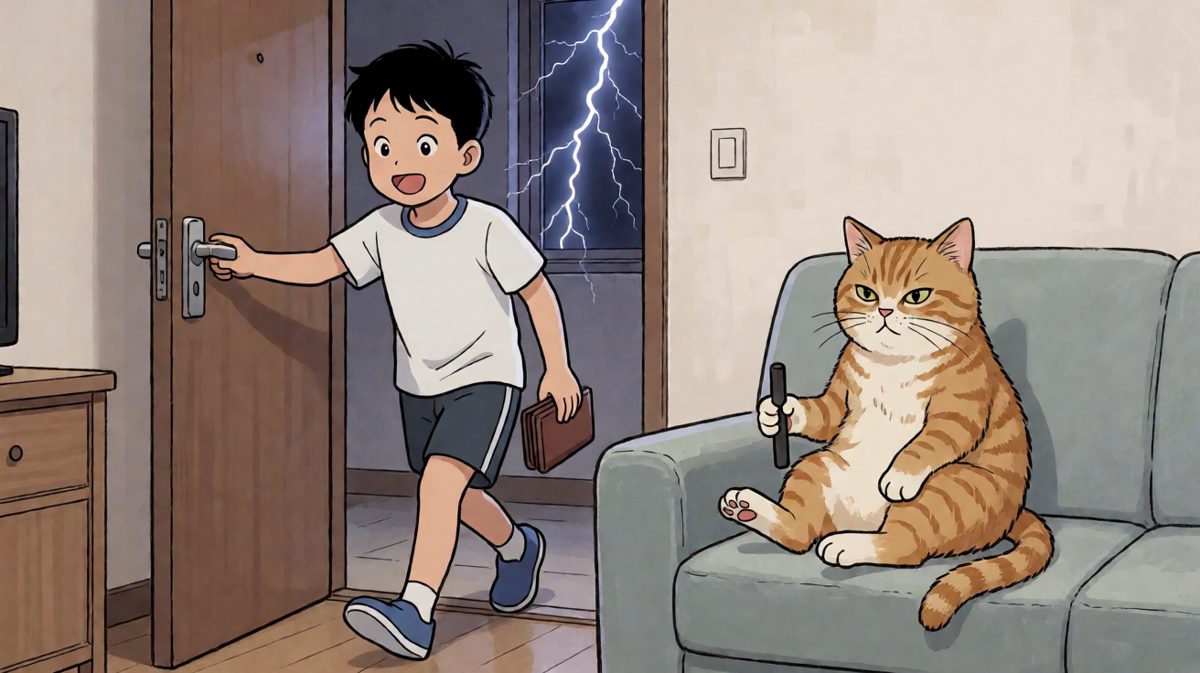 猫咪：就这？我昨晚就没睡好，就等你这一出。