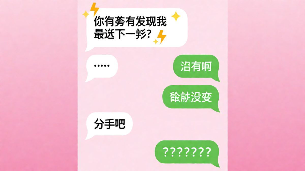 '我没变'这四个字成为压垮骆驼的最后一根稻草，分手来得猝不及防
