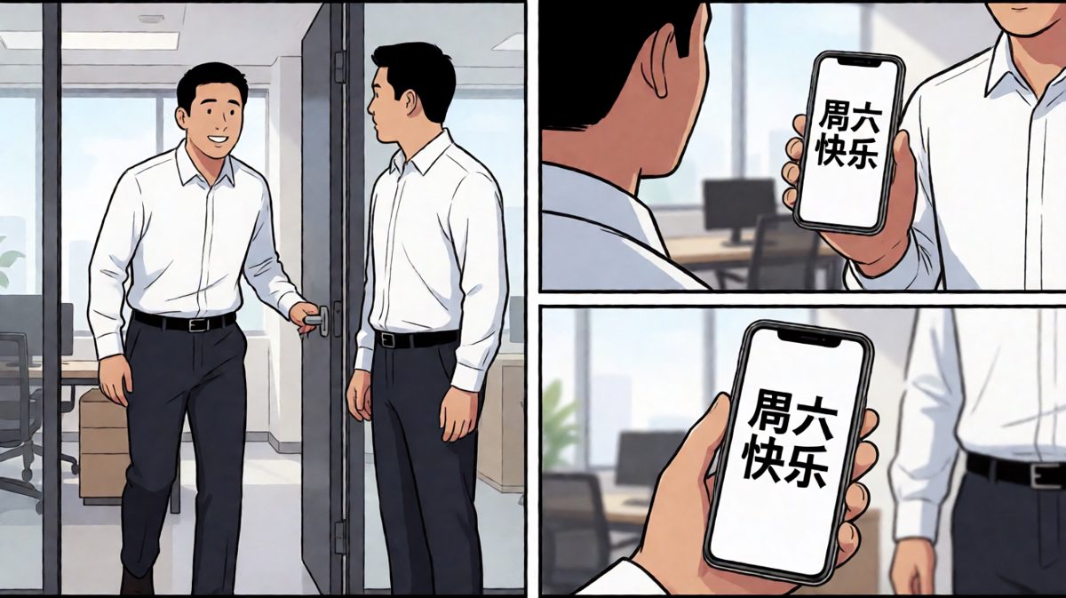 拼尽全力赶到公司，才发现今天是周末