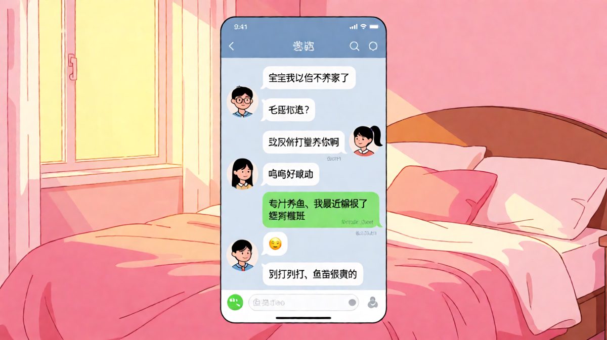 男生浪漫表白'我养你'，结果是为了养鱼