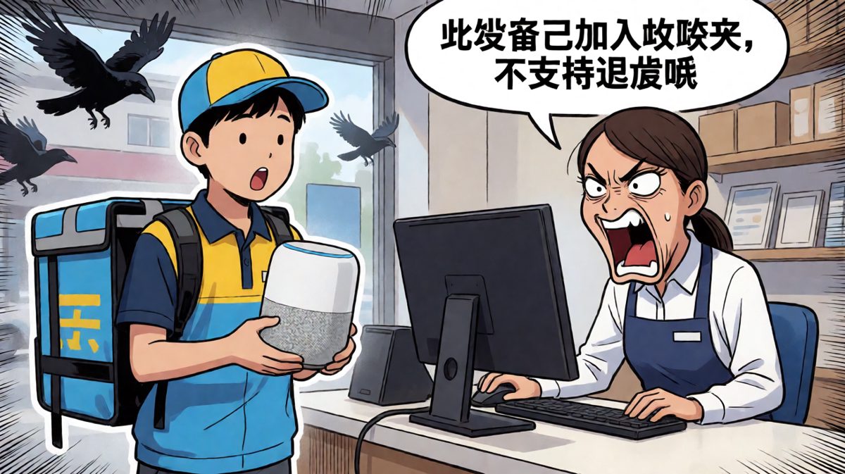 想退货？音箱已被自己加入收藏夹