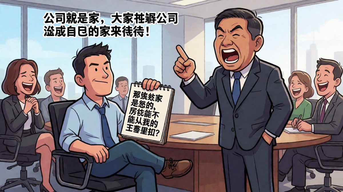 老板说公司是家，员工顺水推舟反将一军