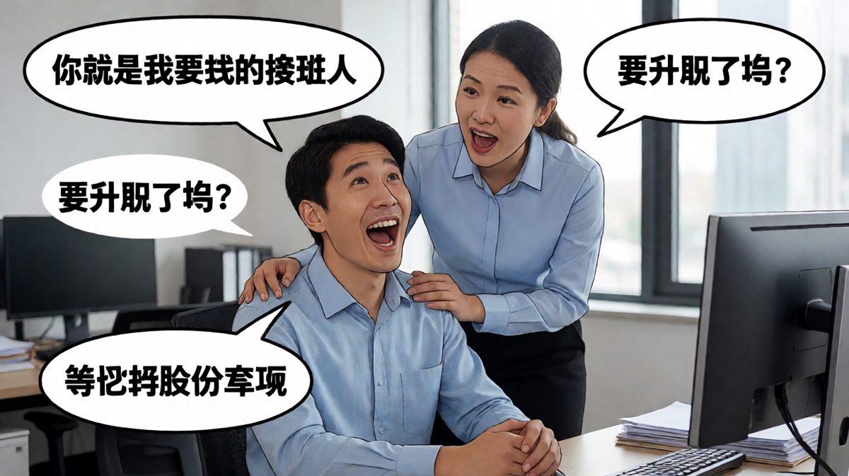 老板：'你就是我要找的接班人！'——员工的期待 vs 老板的算盘