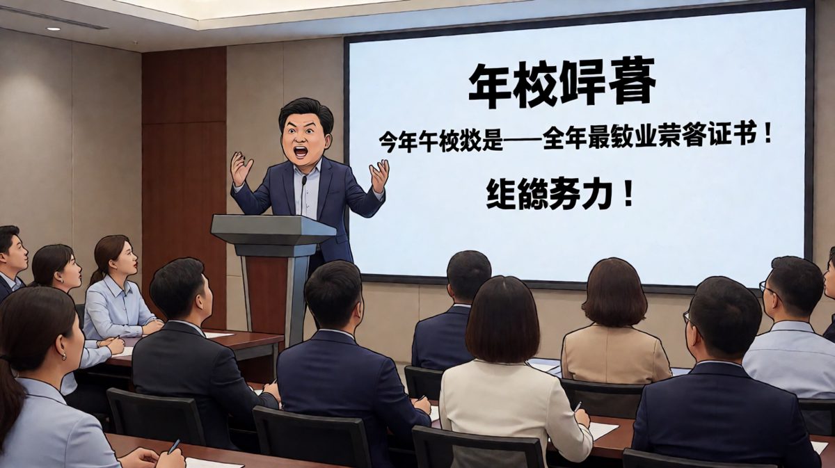 老板：'今年年终奖是荣誉证书+继续努力！'——全场的表情管理已失控