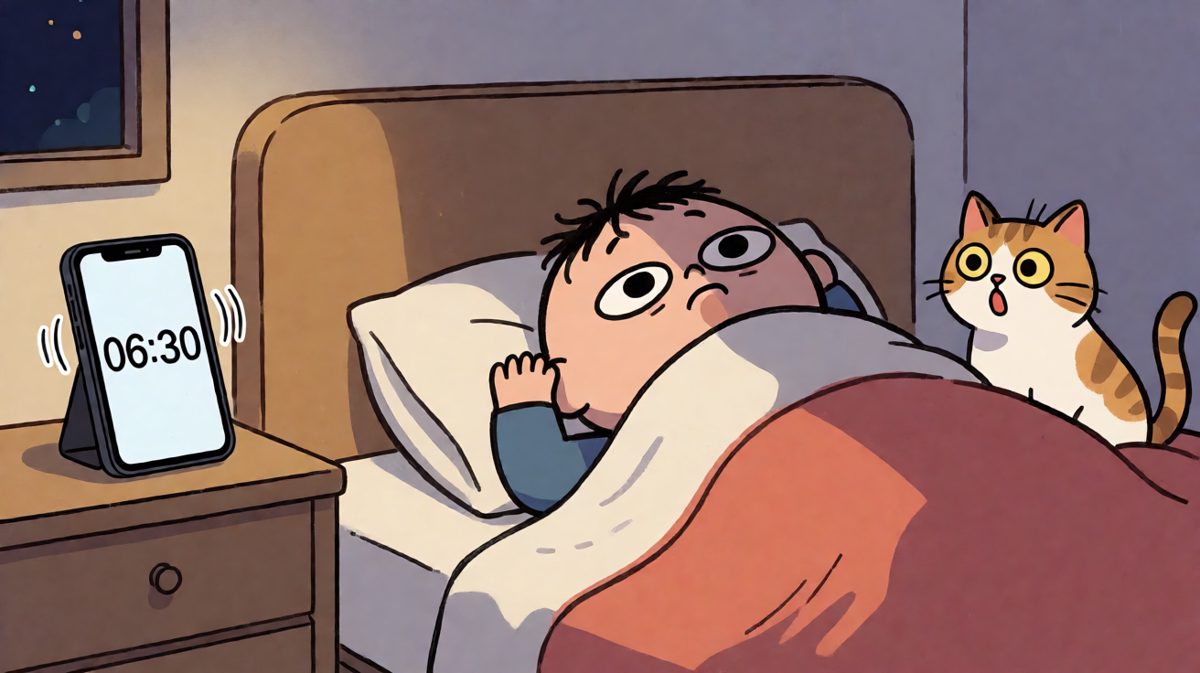 闹钟响了，被子封印继续生效