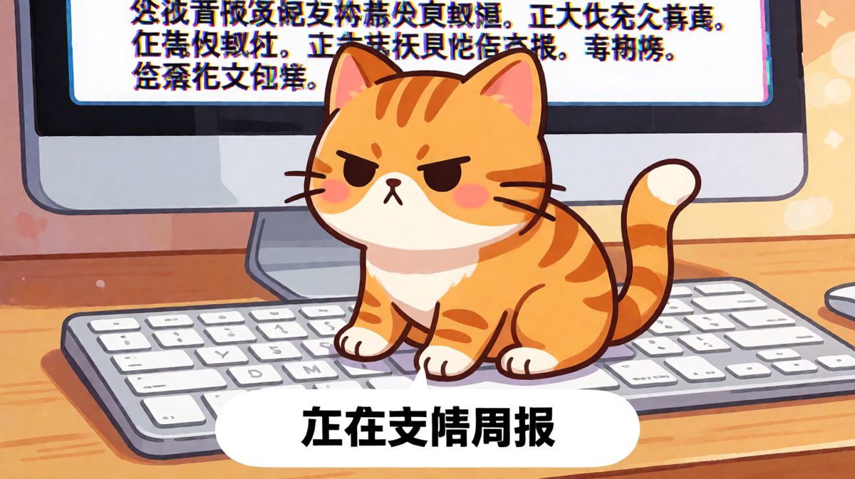 这只猫以为自己在加班，其实只是在制造混乱