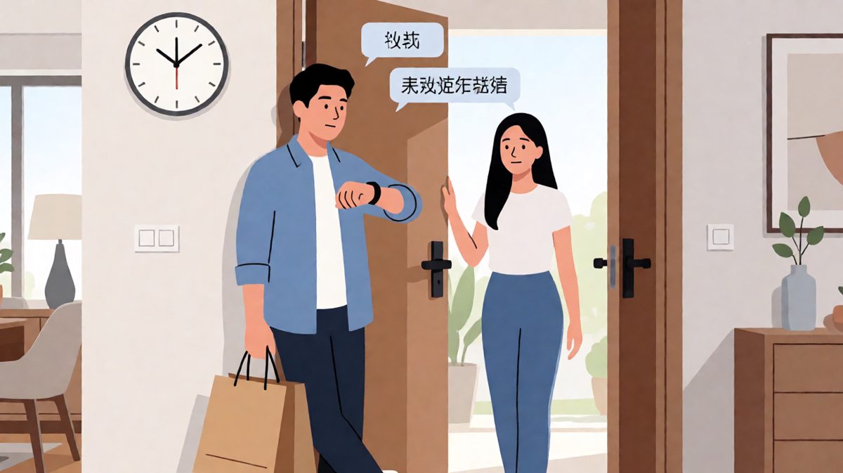 她说好了，结果两小时——恋爱中的时差