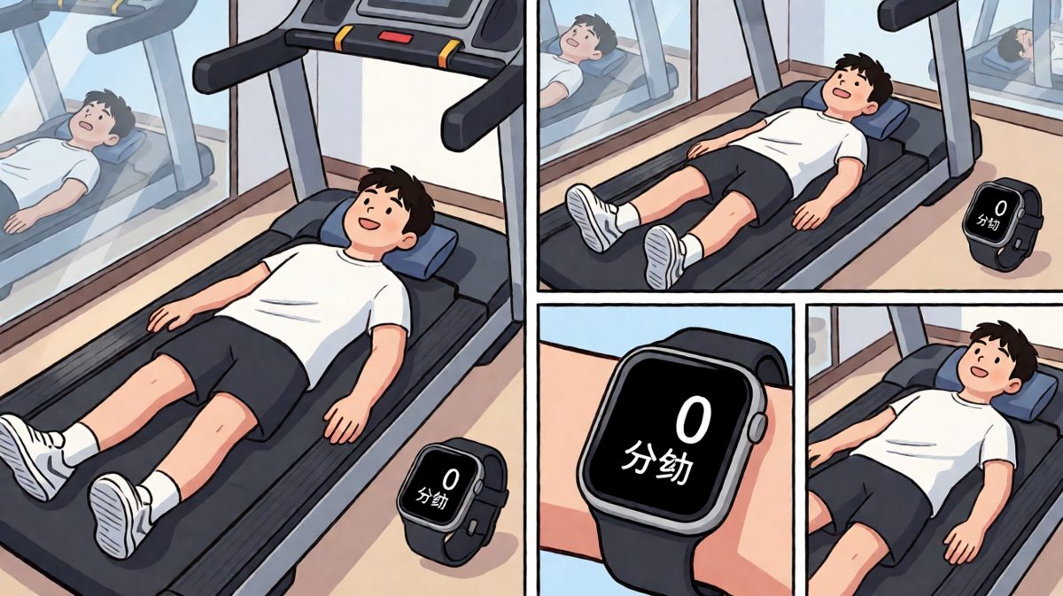 第三天：跑步机上躺了30分钟也是运动