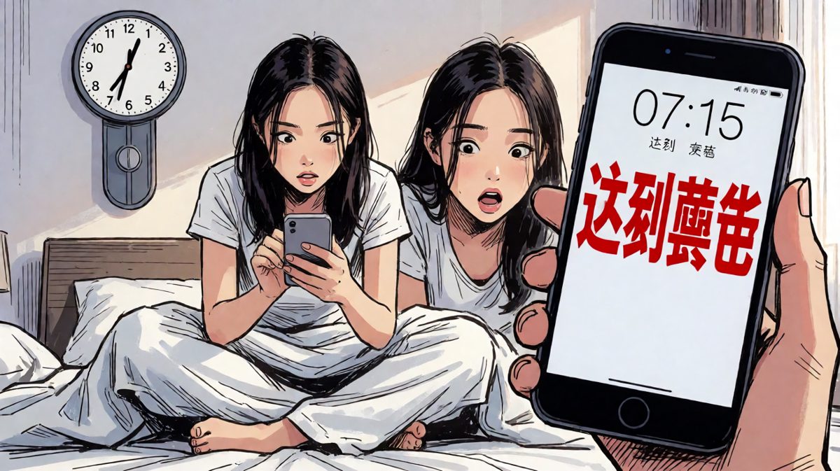 睁眼一看——完了，要迟到了！