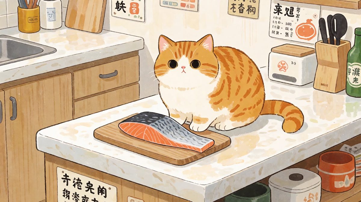 喵：不是我不想吃，是这块鱼不尊重我