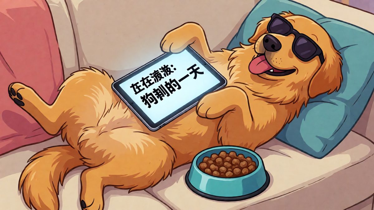 汪：今天本汪的KPI是躺平