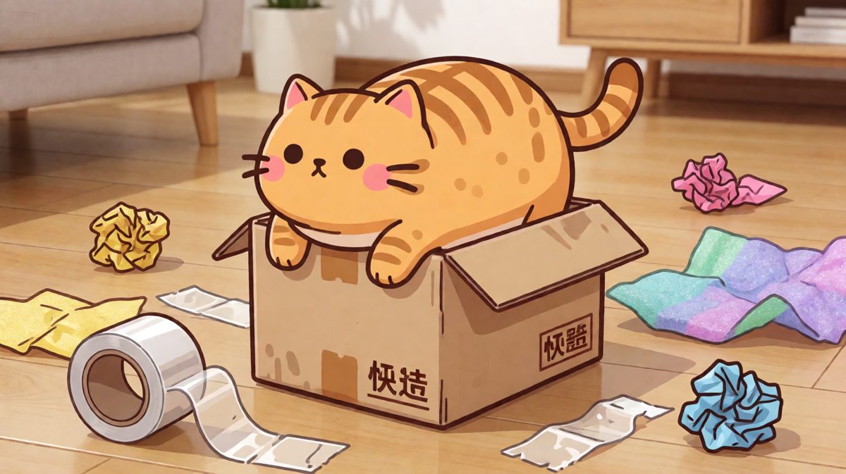 猫：我进来的时候还没这么胖！
