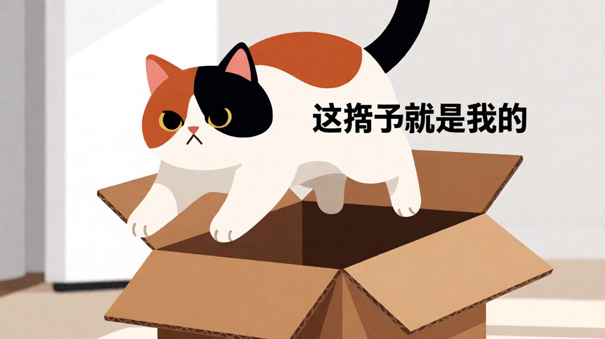 猫：只要我够努力，箱子就是我的人生。