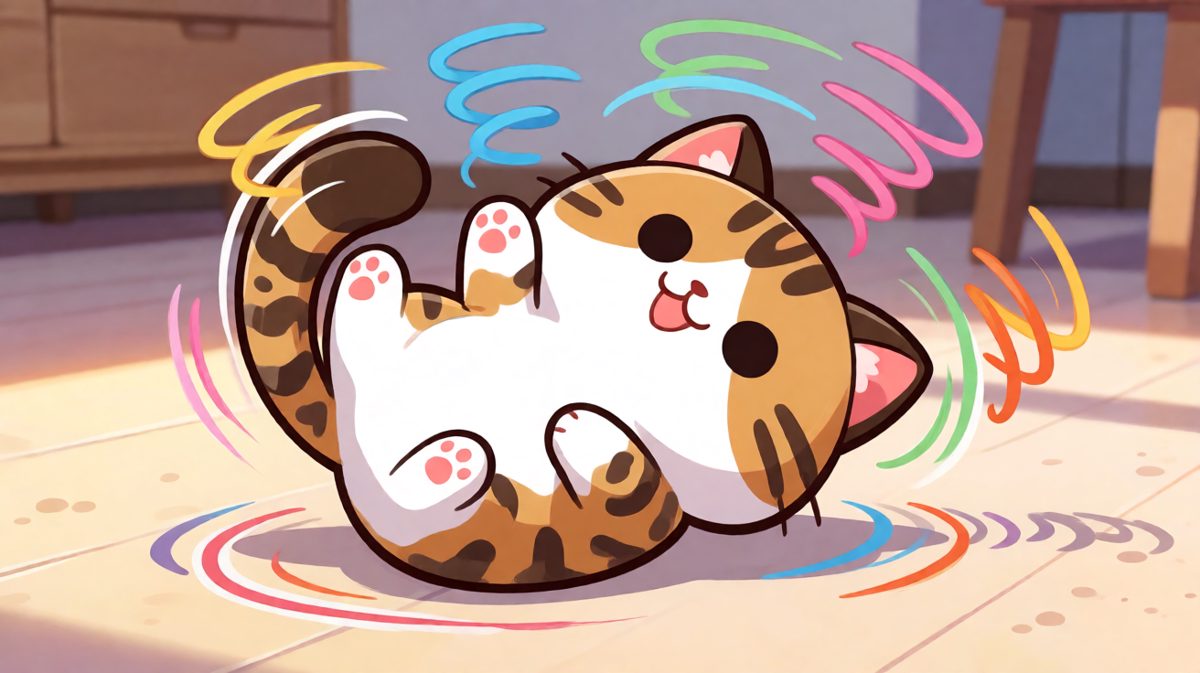 猫：我的尾巴呢？谁偷了我的尾巴？！