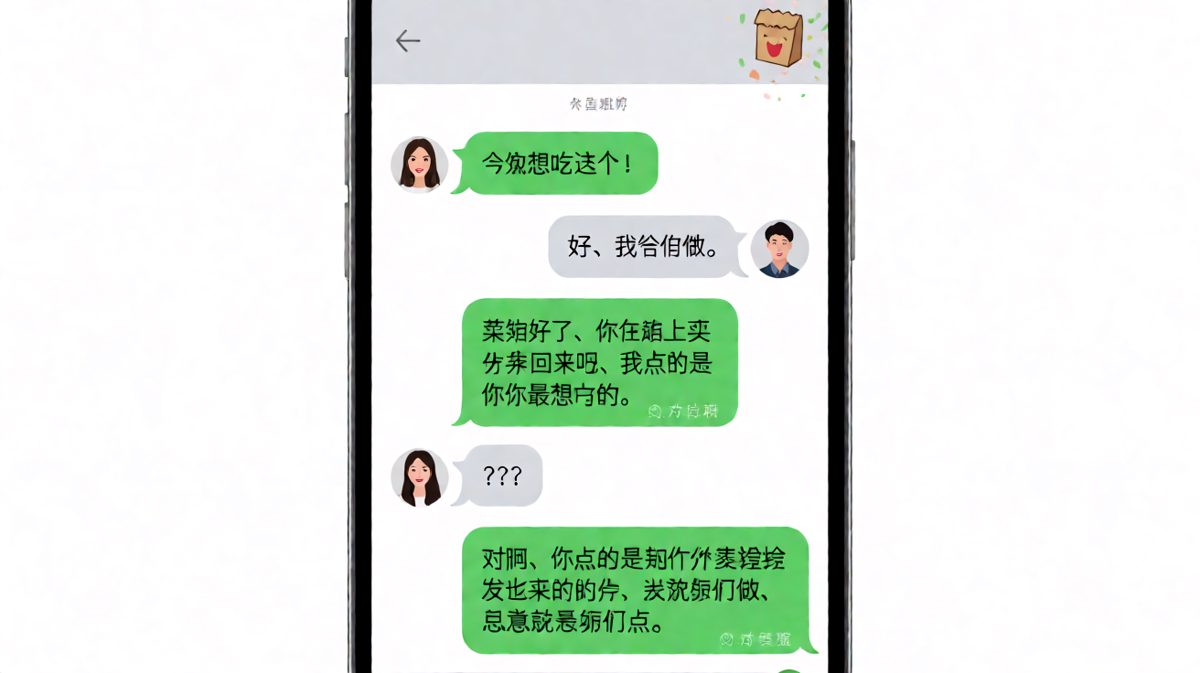 我点的菜，还要你亲自去买